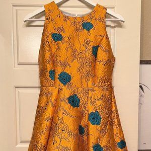 Golden Hi-Lo Dress